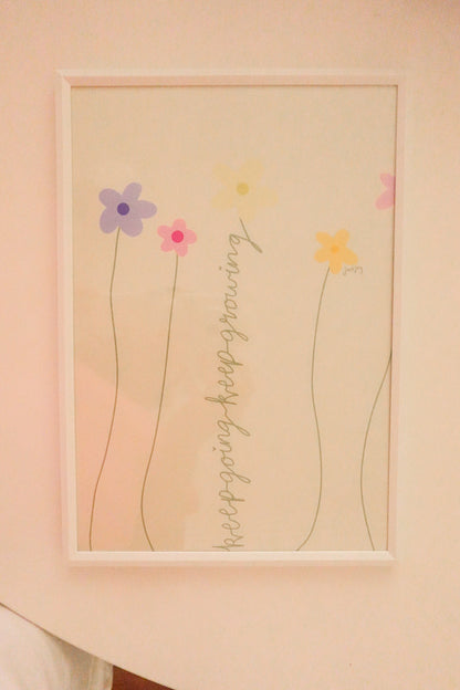 Keep Going Keep Growing Print