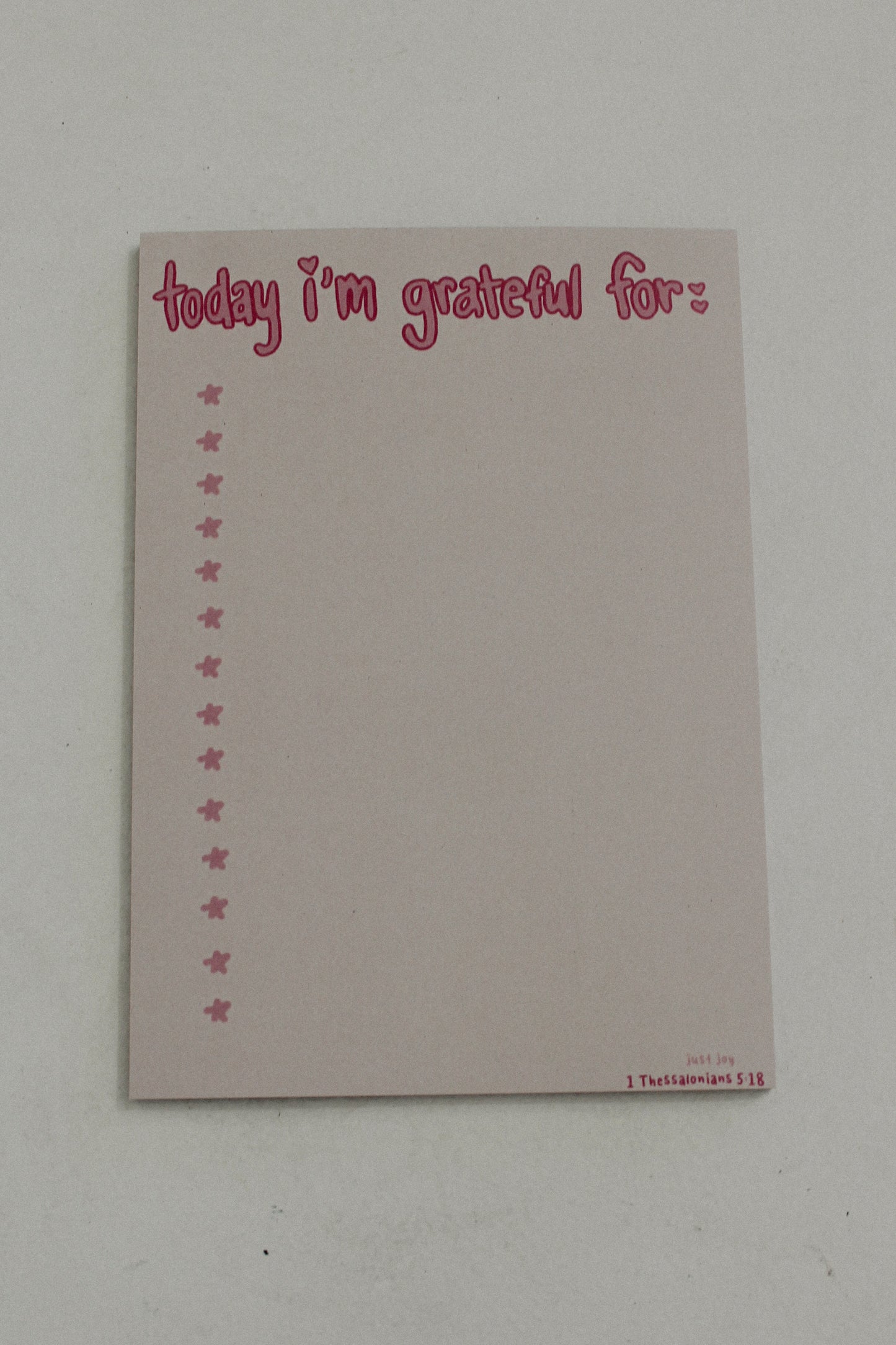 Gratitude Notepad